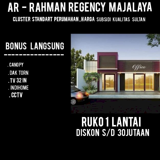 PROMO RUKO 11 HARI LAGI!! CUMA 200JT-AN, DKT KAWASAN INDUSTRI MAJALAYA