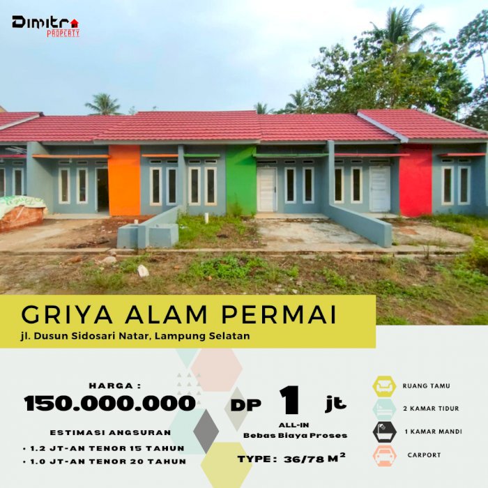 Perum Subsidi Murah DiLampung Dekat Kampus Unila