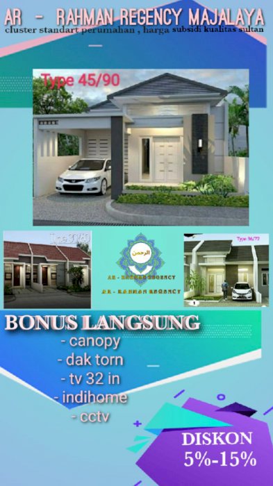 Hunian Konsep Minimalis, Free TV 32" & Indihome; Rumah Majalaya Bandung