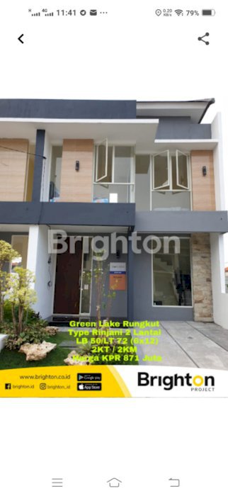 HANYA DI GREEN LAKE RUNGKUT SURABAYA RUMAH 2 LANTAI HARGA mulai 800 JUTA AN