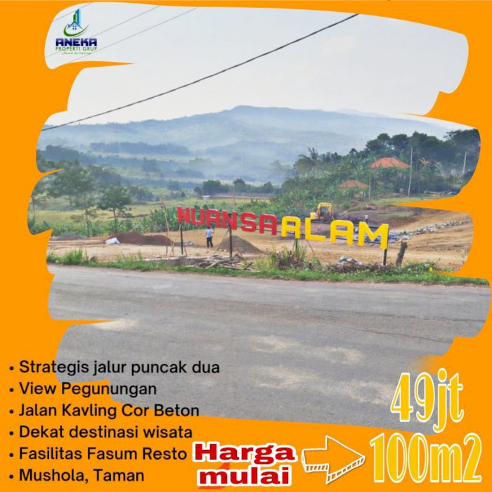 TANAH KAVLING VILA MURAH VIEW MEWAH PINGGIR JALAN DEKAT CIBUBUR