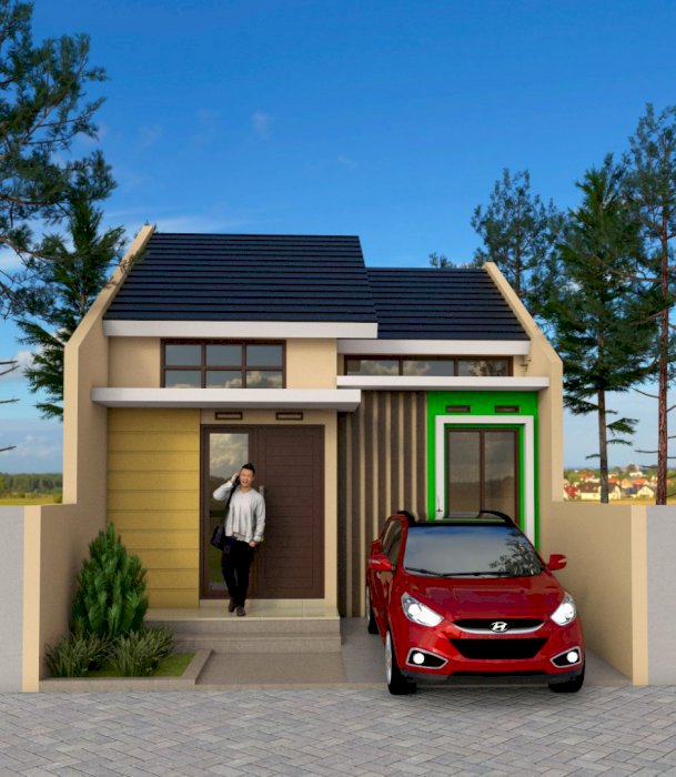 Rumah baru inden lingkunan aman nyaman bebas banjir jalan lebar