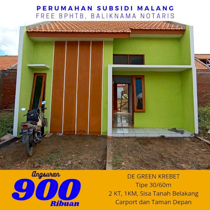  Rumah Subsidi Siap Huni, Cicilan 900 Ribuan. Free Pajak Dll
