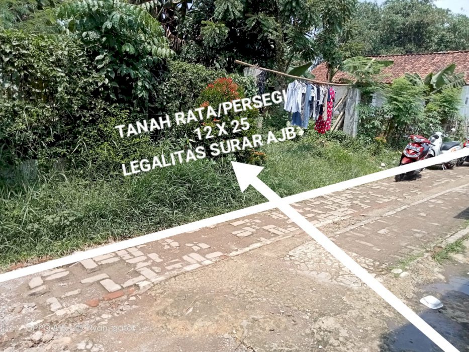 Jual tanah rata per segi  Kemang Bogor