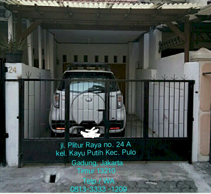 Dijual cepat/murah (BU), Rumah di jalan Plitur raya Kayu Putih Jak Tim