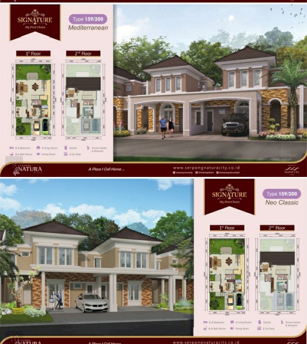 Rumah 2 Lantai The Signature Natura Serpong City