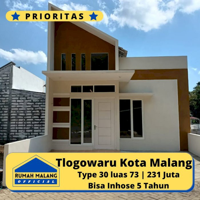 Rumah Murah Poros Jalan Kota Malang, bisa in house 5 tahun