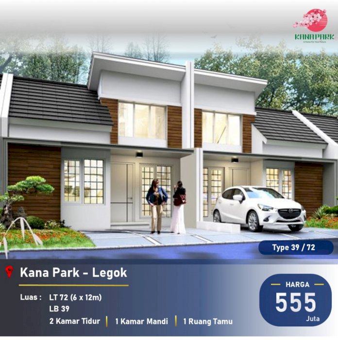 Hunian Ala Jepang Kana Park Tipe 39/72 At Legok Tangerang