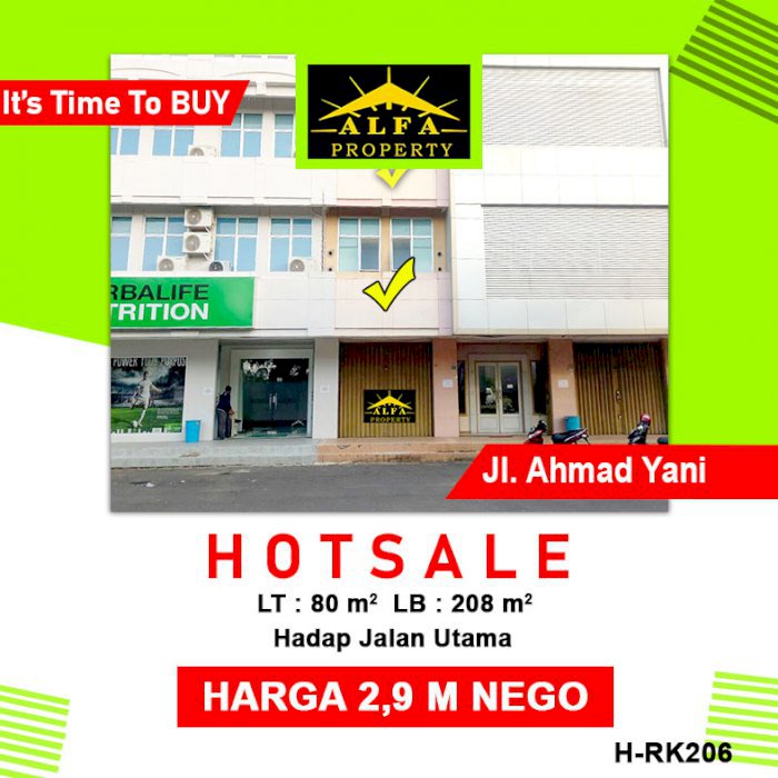 Ruko Komplek  AYani Megamall, Pontianak, Kalimantan Barat