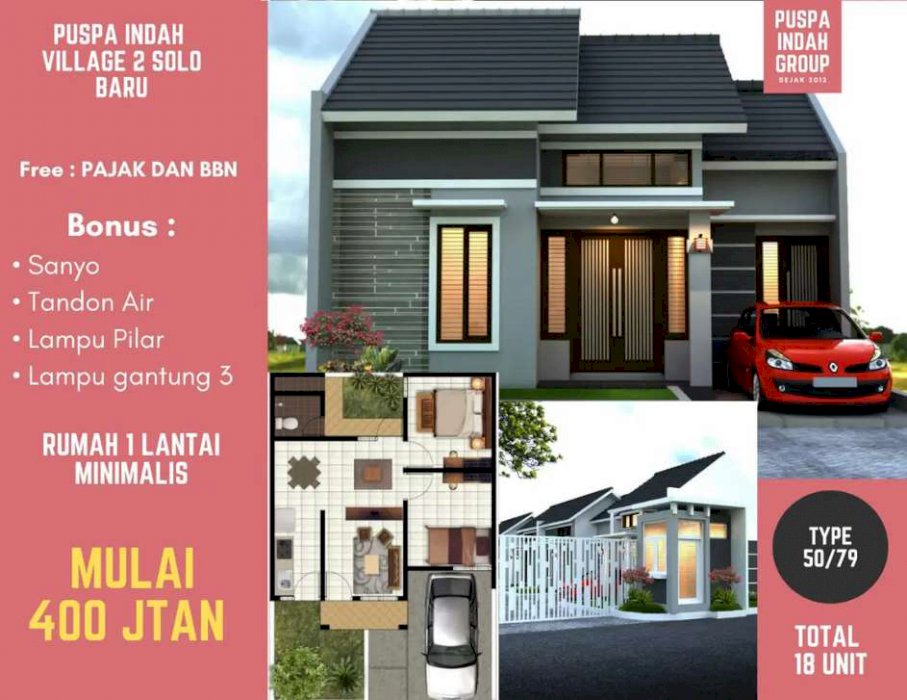 Launching perumahan bagus berkwalitas solo baru baki dr oen 400 jt an