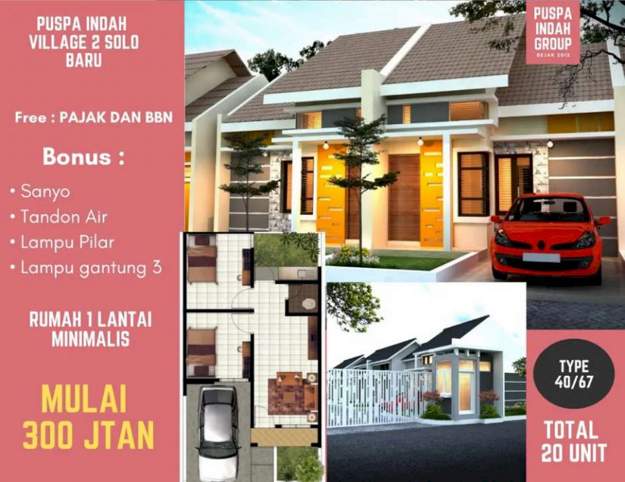 Hot promo Rumah murah bagus dijual solo baru kudu baki al azhar 300 an
