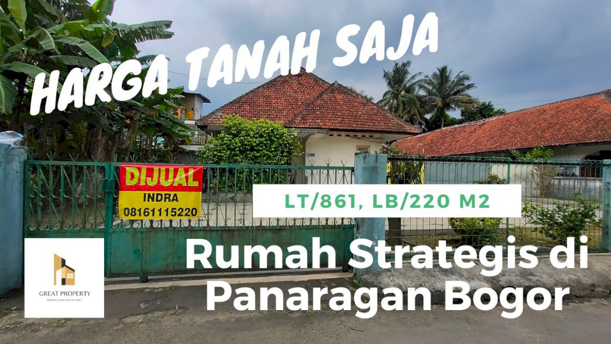 Rumah Tanah Bogor Strategis dekat Pusat Bisnis Kuliner Mall Stasiun
