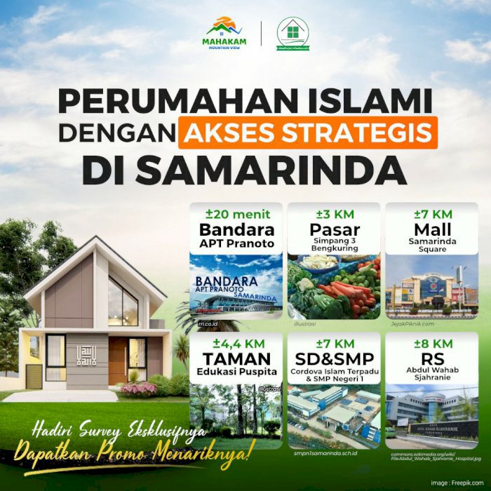 Perum. Halal "MAHAKAM MOUNTAIN VIEW" - Samarinda, Kalimantan Timur