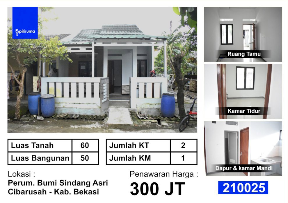 Rumah Dijual Bumi Sindang Asri