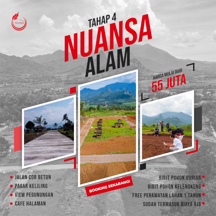 Kavling tanah Nuansa Alam Cariu_bogor hanya 55juta