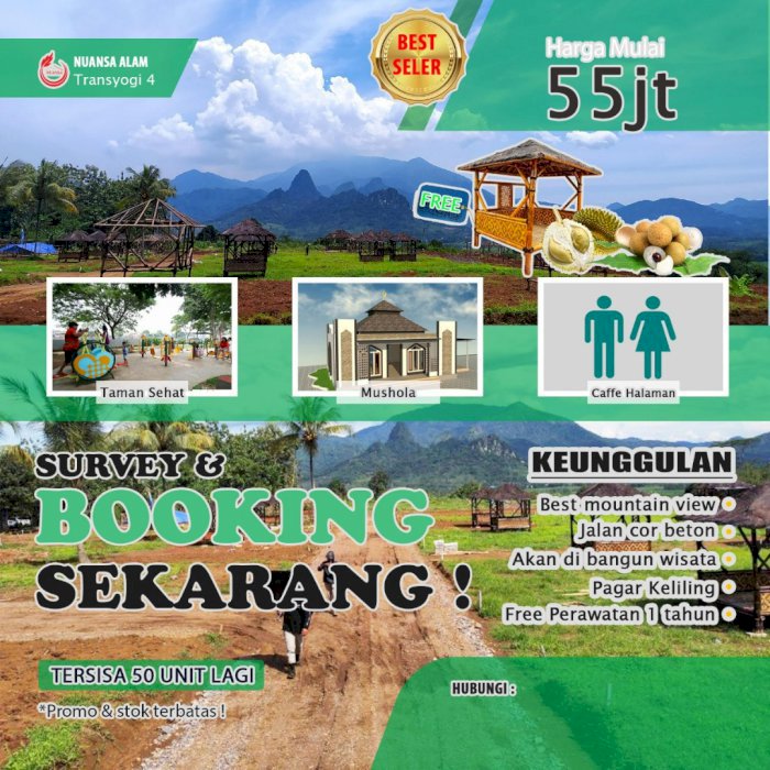 Investasi Murah Menguntungkan Nuansa alam hanya 55juta