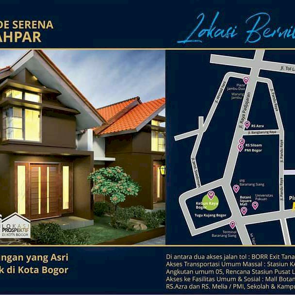 Dijual Rumah Tanpa DP Di kota Bogor dekat stasiun dan Tol