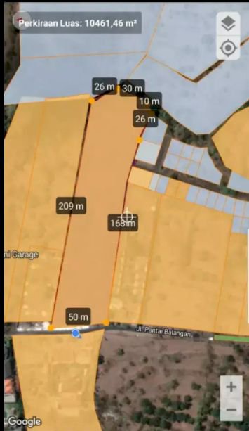 Tanah dekat pantai Balangan kuta selatan Bali