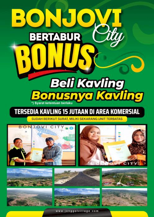 KAVLING WISATA ALAMA VILLA DAN KEMBUN  BONJOVI CITY JONGGOL BOGOR