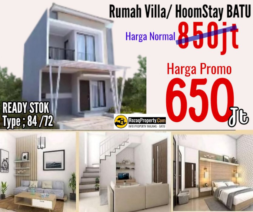 Rumah Villa Batu Harga 300jutaan