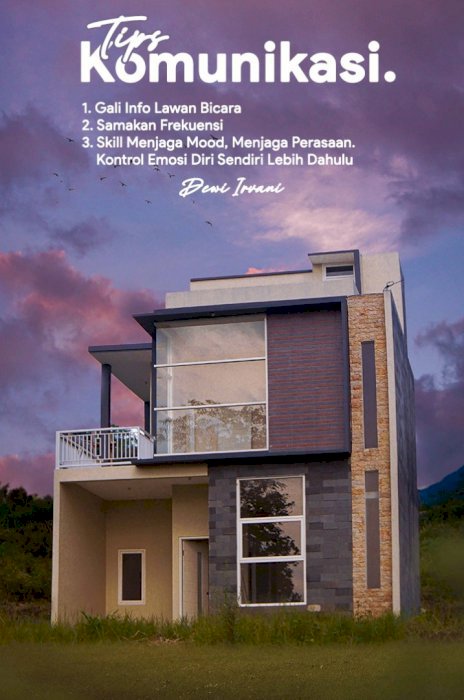 Villa Minimalis 2 Lantai Plus Rooftop di Lereng Gunung Panderman