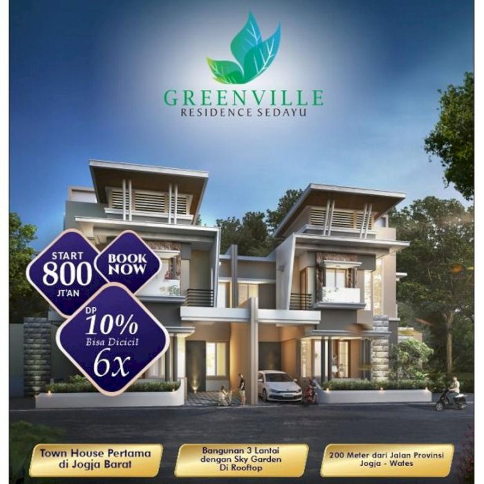 Rumah Mewah 2,5 Lantai Lokasi Berkembang Free Gazebo