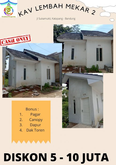 Readystock Type 30/42, Diskon 5 Jt, Strategis Dekat Kota : Sukamukti - Katapang