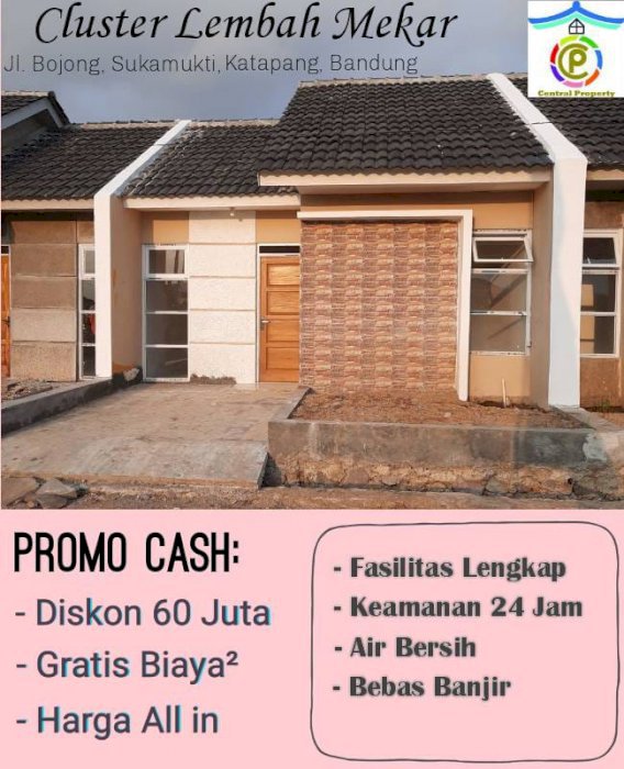 Rumah murah,Cash disc 60jt,strategis dekat kota : Katapang, Kopo - Bandung