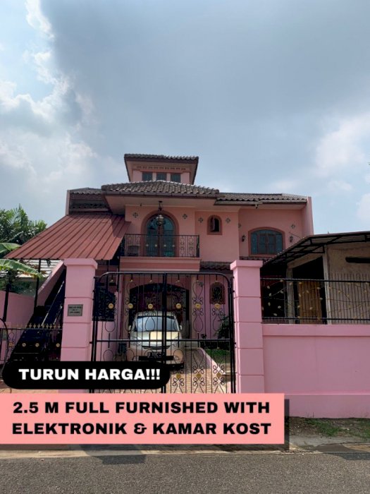JUAL CEPAT MURAH RUMAH BERIKUT KOST FULL FURNISHED + ELEKTRONIK