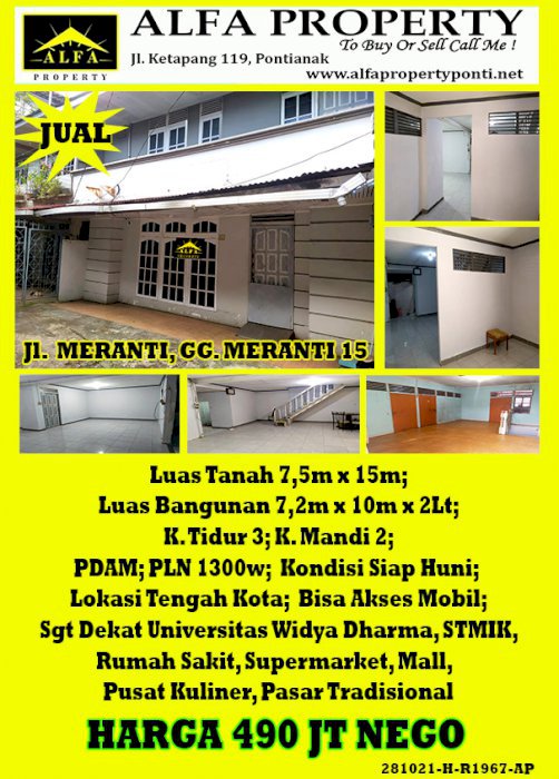 Rumah Meranti 15, Pontianak, Kalimantan Barat