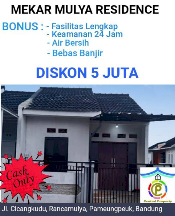 Promo Hemat Hunian 150 Jt Sudah Include Dapur,pagar, Canopy; Katapang
