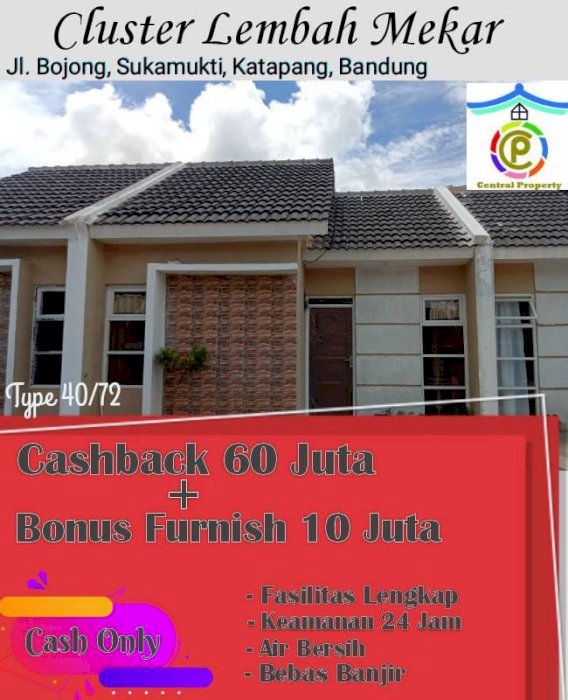 Cluster Elit bebas banjir ,Harga All In 300 Jt-an : Sukamukti, Katapang