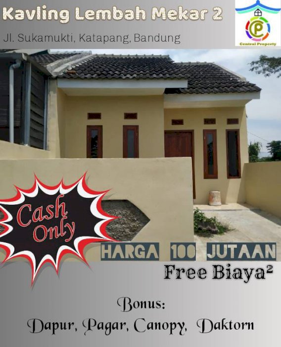 Rumah strategis bebas banjir,Free Biaya2,siap huni : Sukamukti