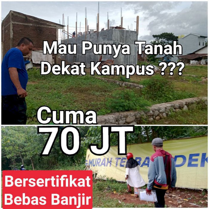 Di jual tanah kavling di pinggir jalan Samata dgn dengan perumhan kenari