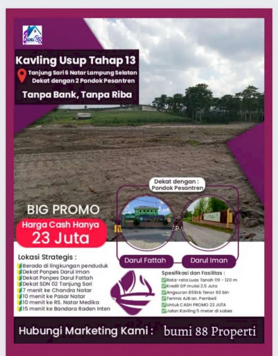 Kavling Tanah Murah Natar