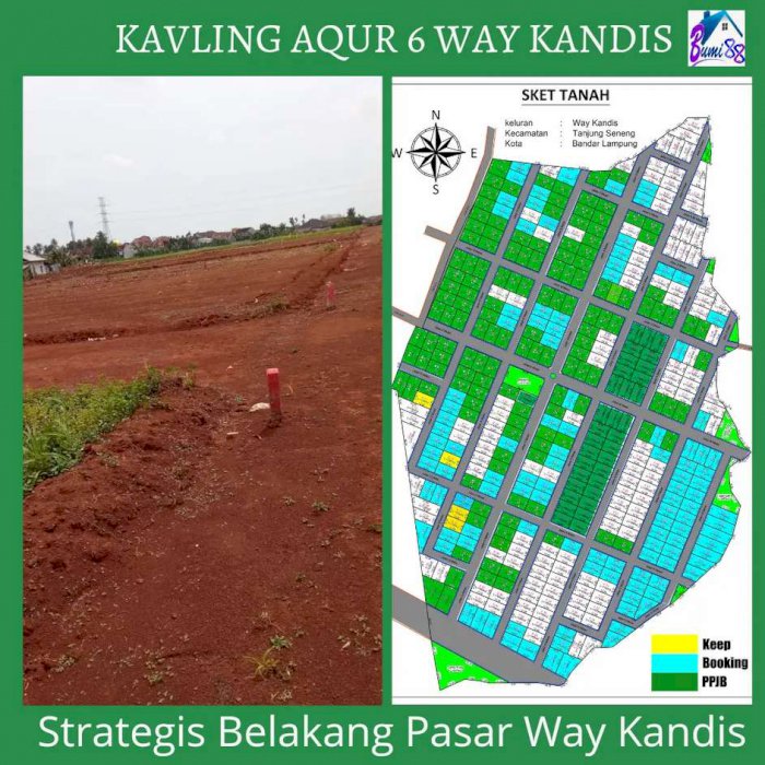 Tanah Kavling Terlaris Aqur 6 Way Kandis