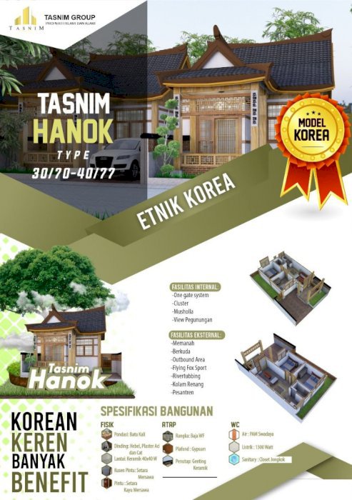Rumah Unik Desain Korea TASNIM HANOK