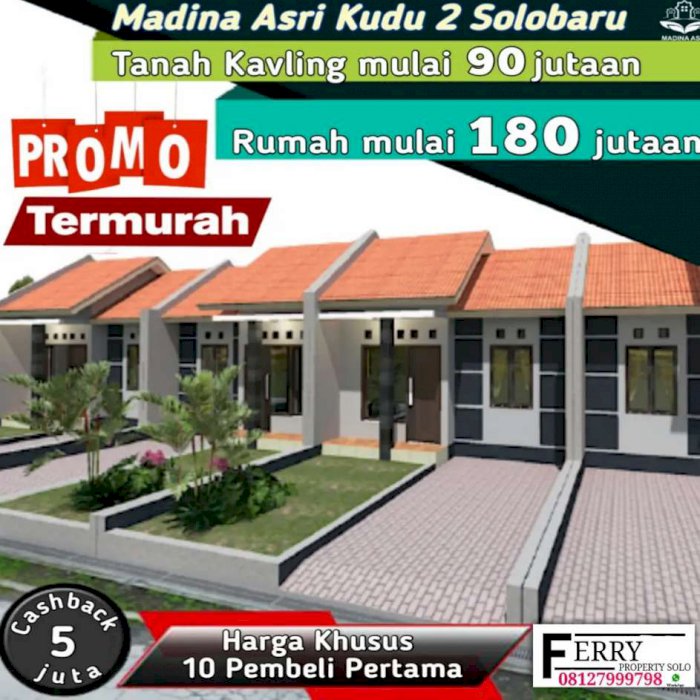 Promo Rumah murah dekat solo baru Surakarta 100 juta an