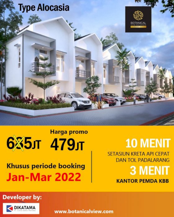 Rumah Villa 400 Jutaan di Bandung Dekat Ikea Padalarang