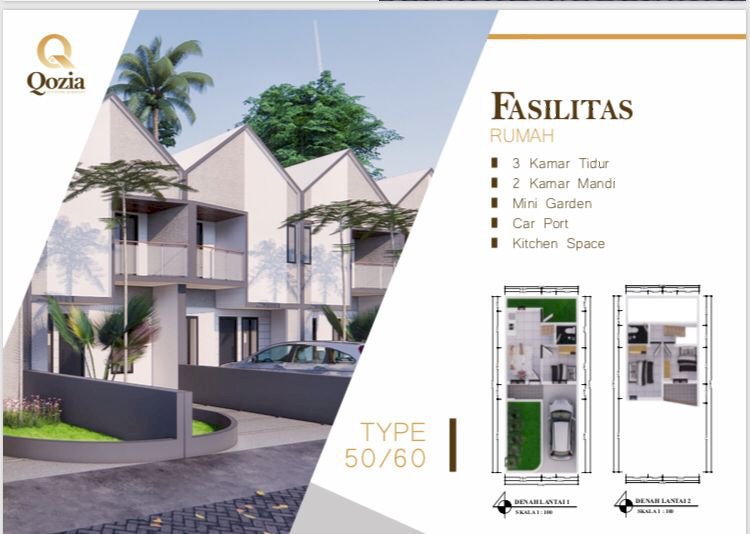 Rumah 2 Lantai Harga 1 Lantai " QOZIA CLUSTER SERPONG " Tangerang Selatan