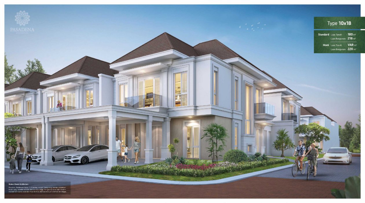 Pasadena Residence 2 lantai Rumah Mewah di Gading Serpong