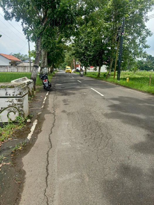 Tanah pekarangan pinggir jalan raya