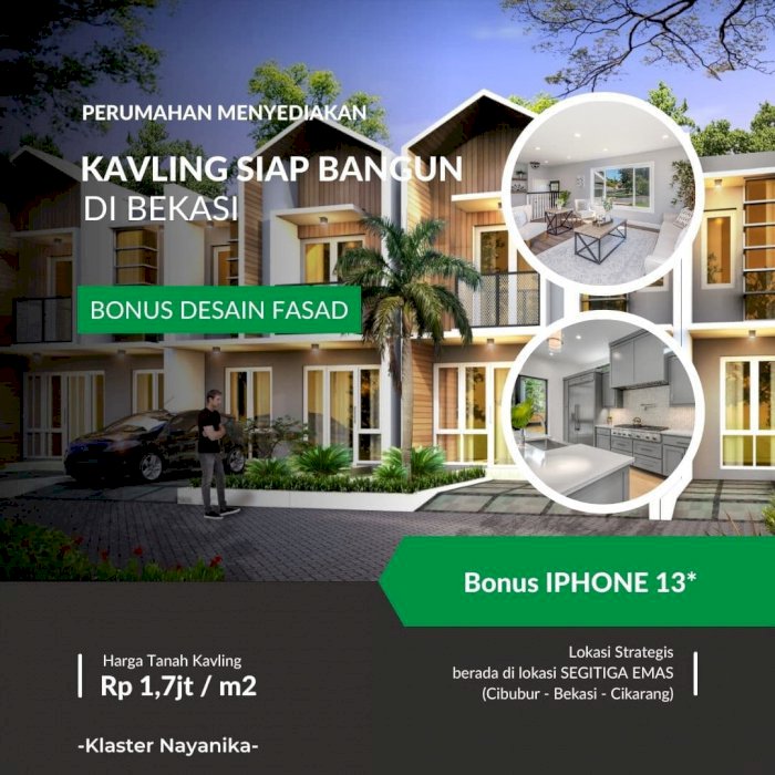 Tanah Kavling 100 jutaan di segitiga emas Cibening