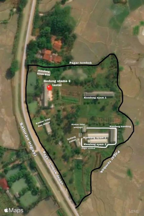 Tanah kebun dan peternakan Jonggol