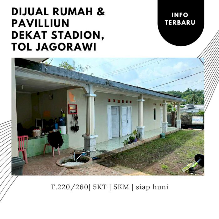 Dijual rumah tanah luas dekat stadion Pakansari Cibinong Bogor