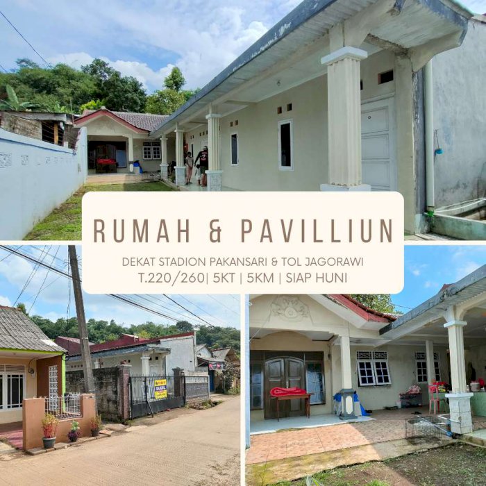 Jual rumah di jalan Roda Pembangunan Bogor