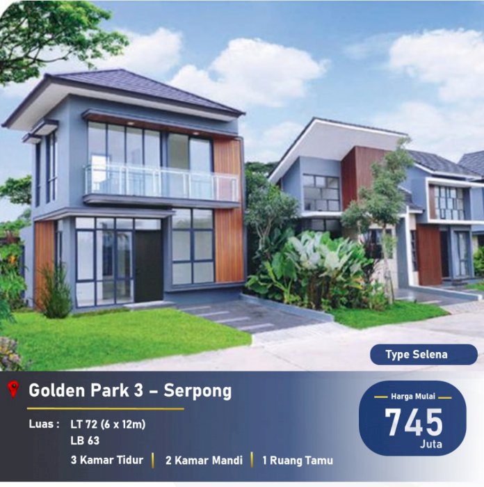 Rumah Mewah di Kawasan Serpong. Golden Park 3 GNA Group