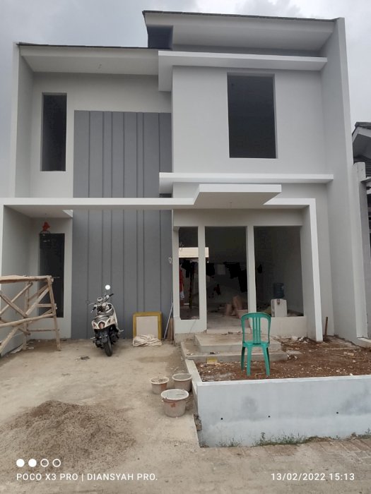 Rumah Mewah 2 Lantai Desain Minimalis Modern LT77MÂ² di Cimuning Bekasi Timur