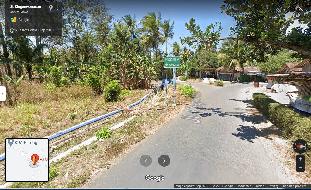 TURUN HARGA !!! Dijual Tanah Strategis Daerah Klegen Wonosari, Klirong, Kebumen