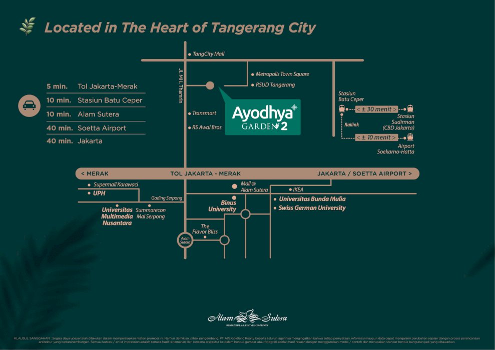 Hunian Keren Terbaik di Tangerang, Ayodhya Garden